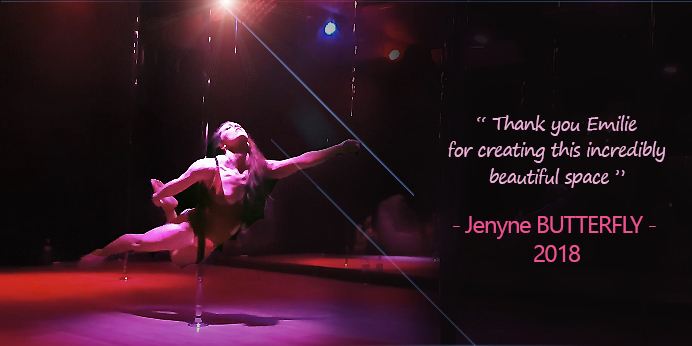 guest jenyne butterfly eden studio lyon pole dance